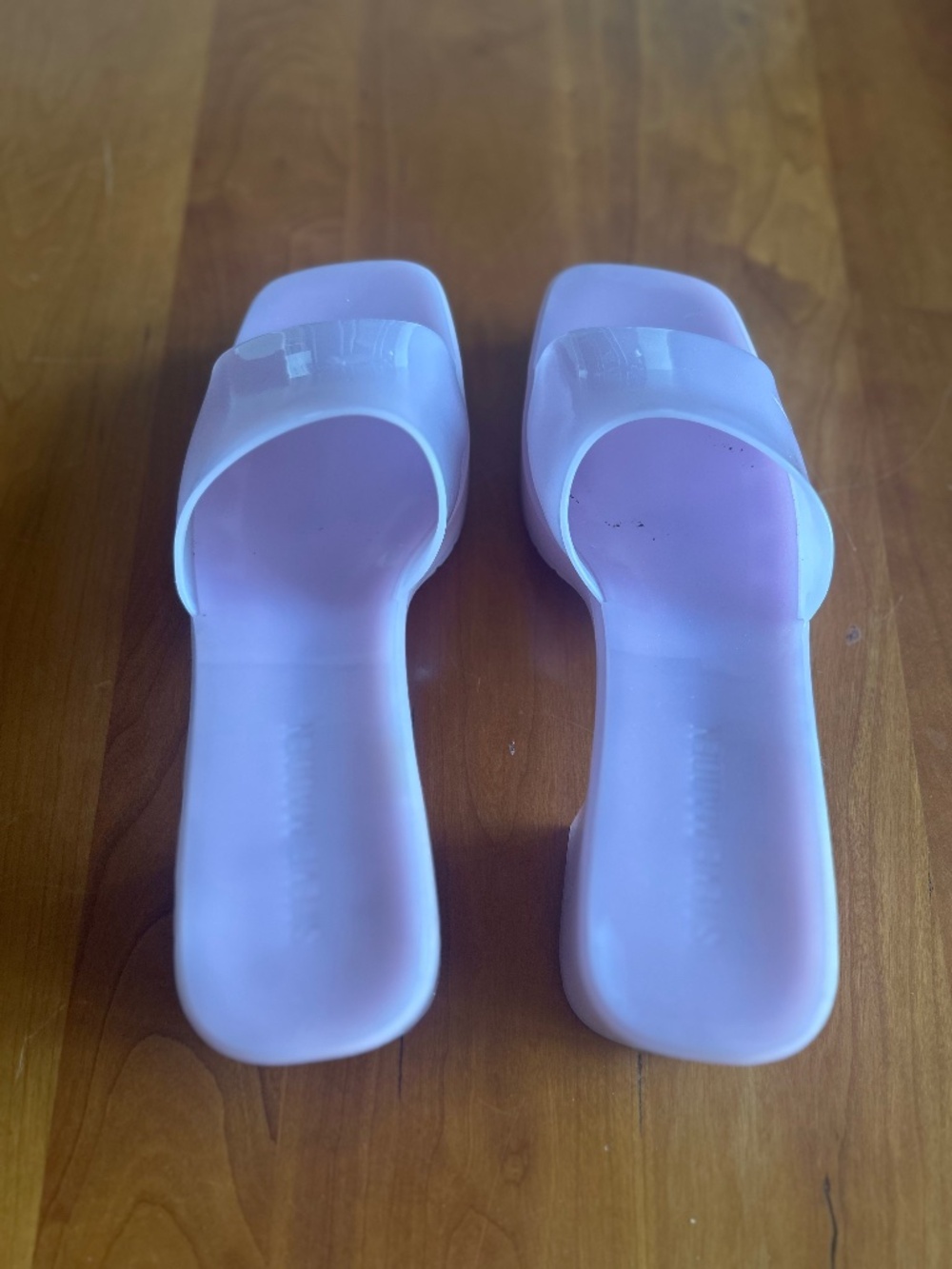 Steve Madden Harlin Lilac Jelly Slides; W 9; Never worn